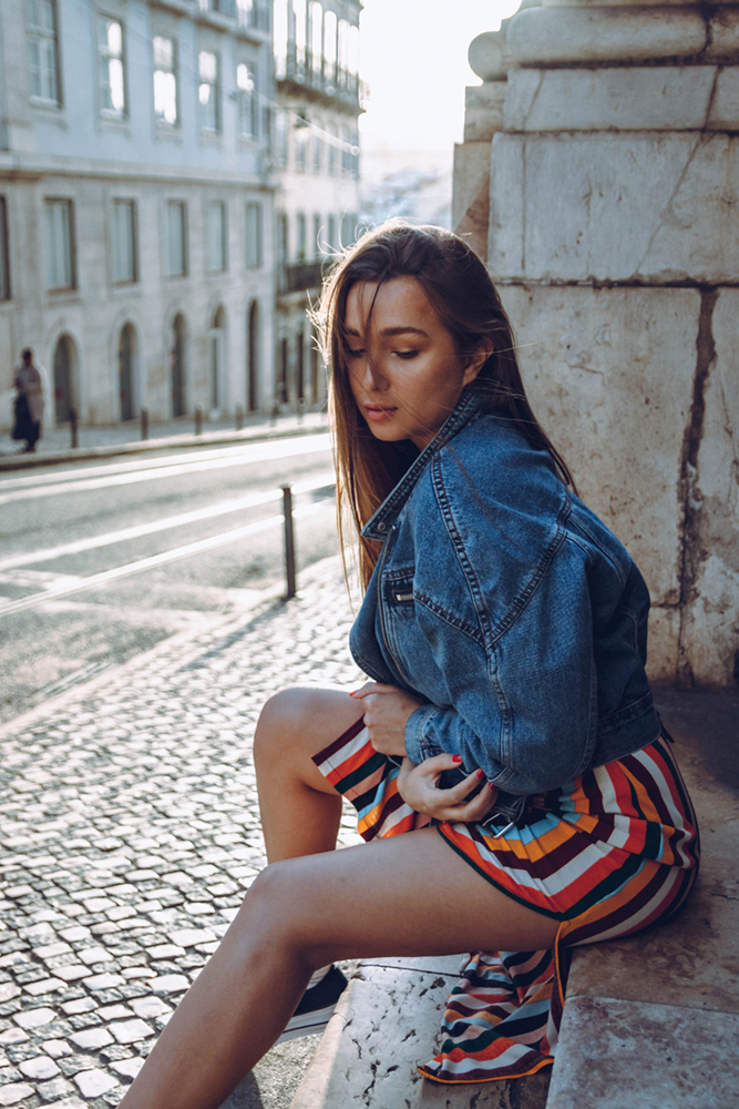 sunset, russian model, lisbon, photoshoot
