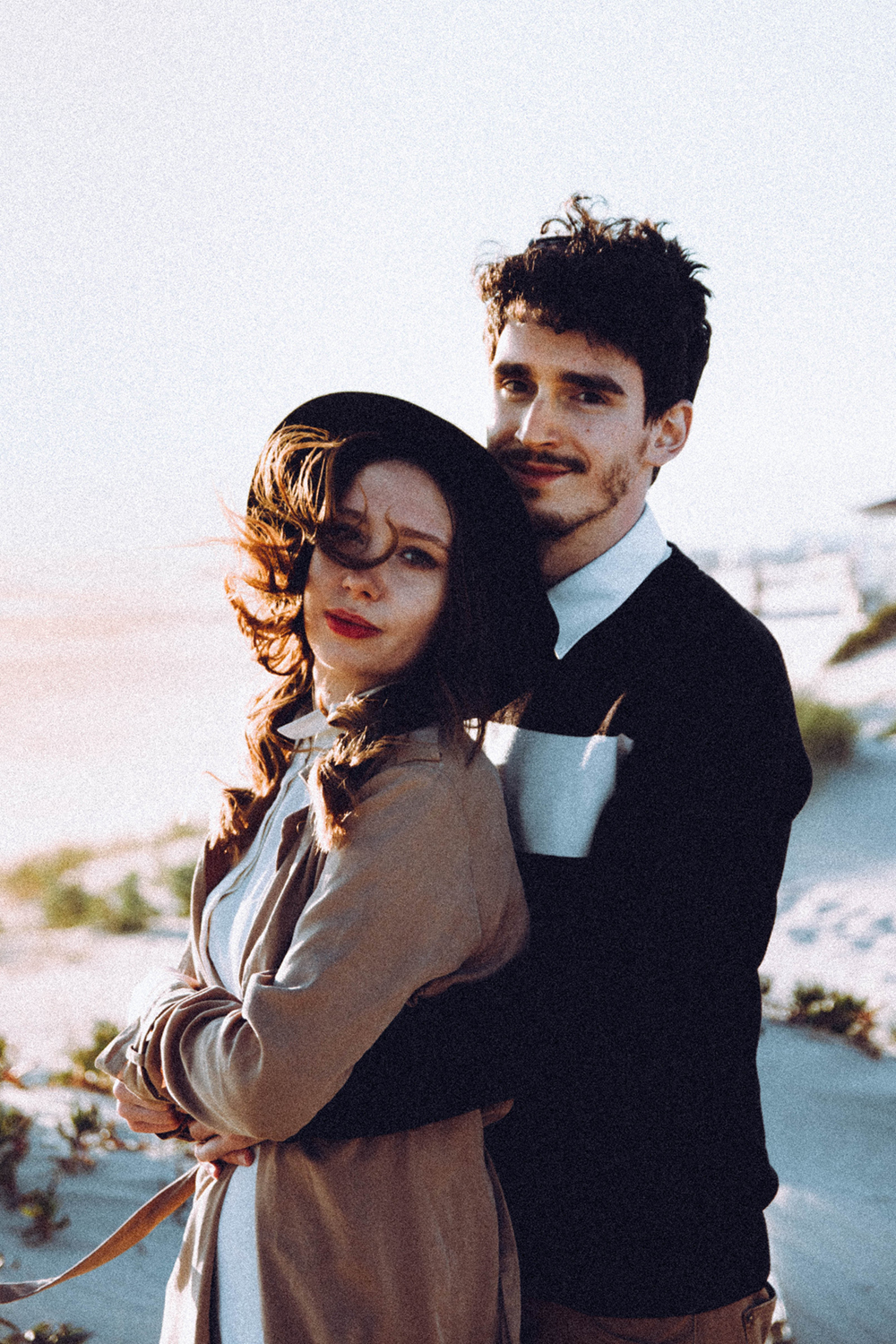 couple photoshoot, costa da caparica, portugal, vintage photo, folk