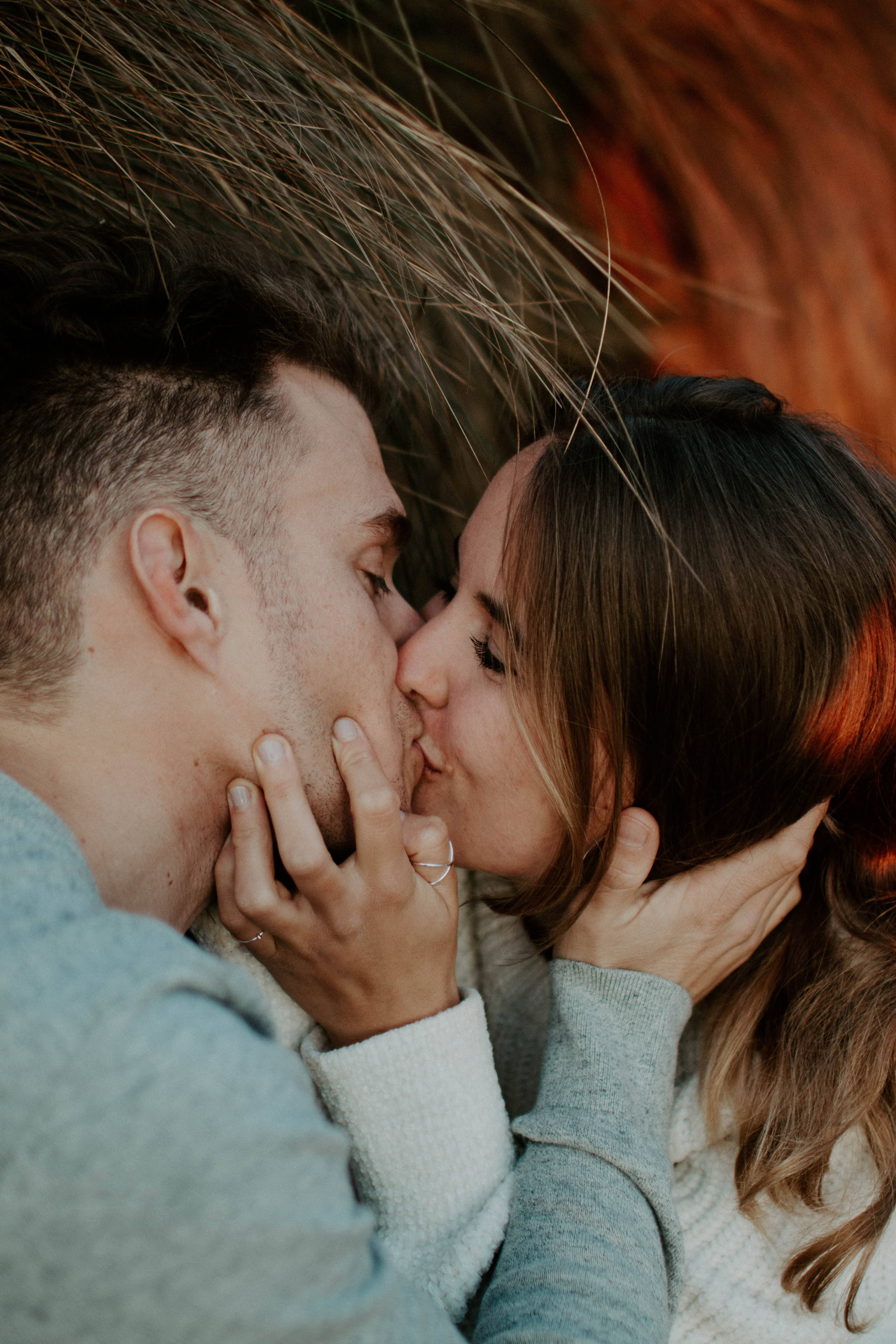 affectionate couple during a photoshoot in melbourne